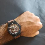 ساعت مچی مردانه چرم برند هابلوت کهکشانی کد 1452 - تصویر 10