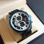 ساعت مچی مردانه برند CARRERA بند چرم 3 موتور کد 1268