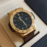 ساعت مچی مردانه چرم برند هابلوت بزرگ کد 502