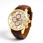 ساعت مچی مردانه بند چرم برند الگانس کد 1181