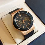 ساعت مچی مردانه بند چرم برند هابلوت کد 514