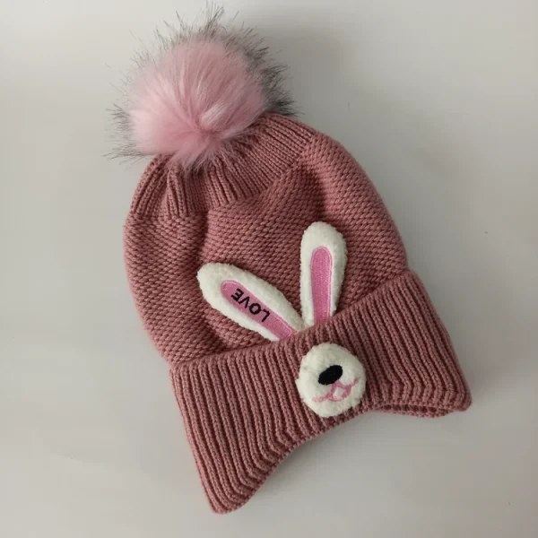 کلاه تک زنانه خزدار مدل عروسکی کد 12 - تصویر 2