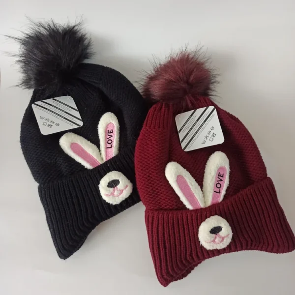 کلاه تک زنانه خزدار مدل عروسکی کد 12 - تصویر 7