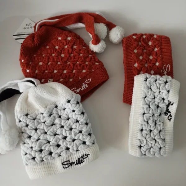 شال و کلاه نوزادی خزدار رینگی مدل بافتنی کد 13 - تصویر 11