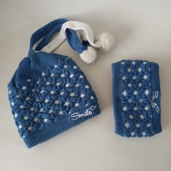 شال و کلاه نوزادی خزدار رینگی مدل بافتنی کد 13 - تصویر 12