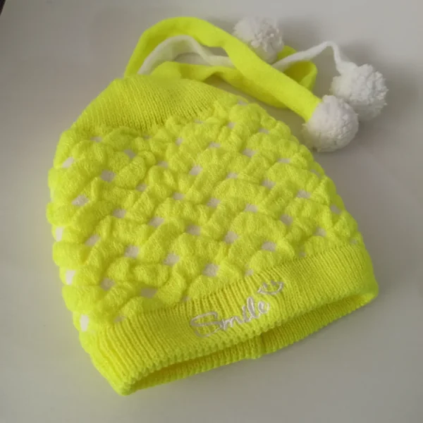 شال و کلاه نوزادی خزدار رینگی مدل بافتنی کد 13 - تصویر 4