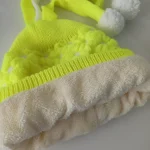 شال و کلاه نوزادی خزدار رینگی مدل بافتنی کد 13 - تصویر 6