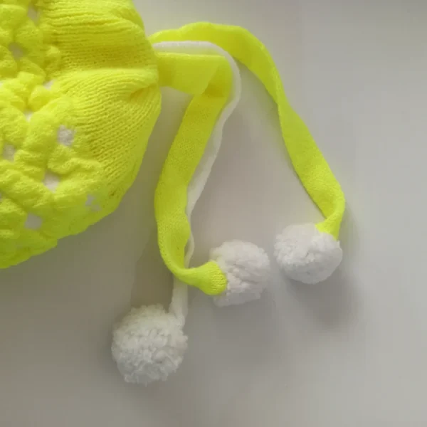 شال و کلاه نوزادی خزدار رینگی مدل بافتنی کد 13 - تصویر 8