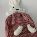 شال و کلاه دخترانه خزدار رینگی مدل بافتنی کد 14 - تصویر 4