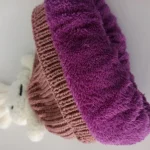 شال و کلاه دخترانه خزدار رینگی مدل بافتنی کد 14 - تصویر 7