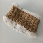 شال و کلاه نوزادی خزدار رینگی مدل بافتنی کد 15 - تصویر 5