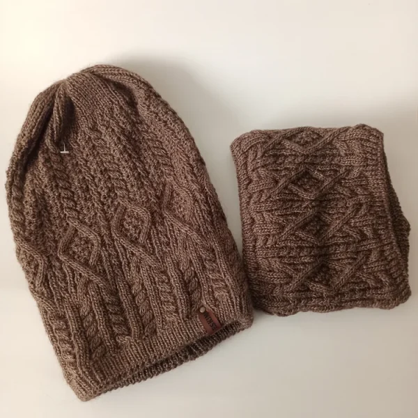 شال و کلاه مردانه خزدار رینگی مدل شیطونی کد18 - تصویر 3