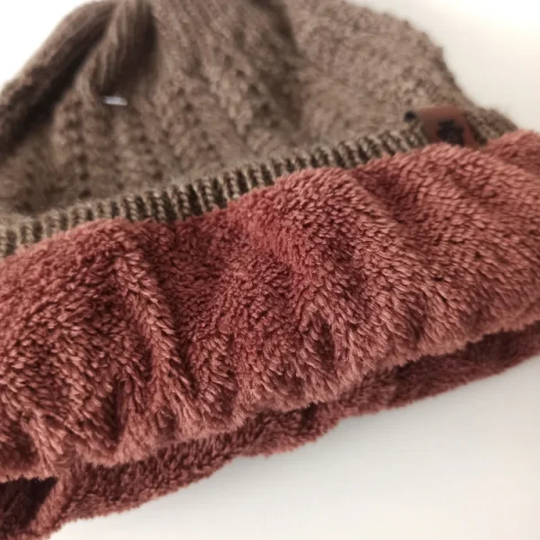 شال و کلاه مردانه خزدار رینگی مدل شیطونی کد18 - تصویر 6