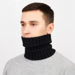 هدبند و گردنی مردانه خزدار رینگی مدل بافتنی کد 22