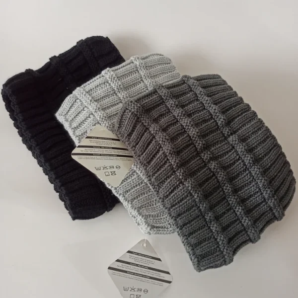 هدبند و گردنی مردانه خزدار رینگی مدل بافتنی کد 22 - تصویر 5