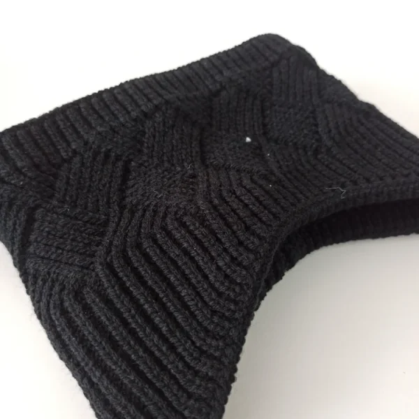 هدبند مردانه خزدار گرم مدل بافتنی کد 23 - تصویر 3