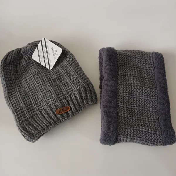 شال و کلاه مردانه خزدار رینگی مدل بافتنی کد 25 - تصویر 8