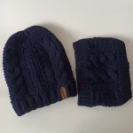 شال وکلاه مردانه خزدار رینگی مدل بافتنی کد 26 - تصویر 3