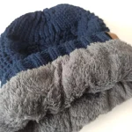 شال وکلاه مردانه خزدار رینگی مدل بافتنی کد 26 - تصویر 4