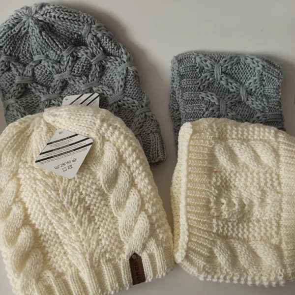 شال وکلاه مردانه خزدار رینگی مدل بافتنی کد 26 - تصویر 7