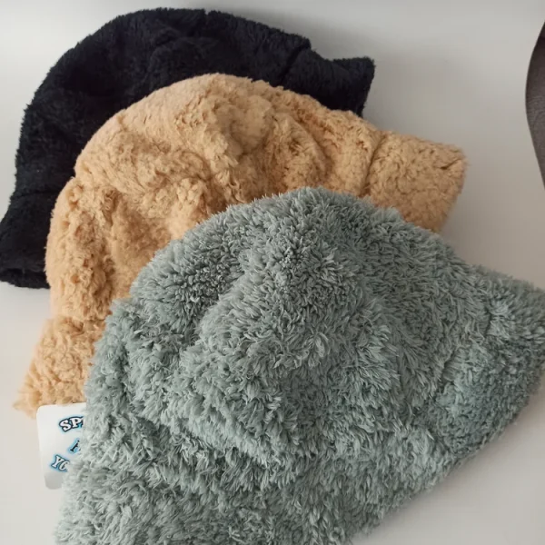 کلاه تک زنانه خزدار مدل باکتی کد 27 - تصویر 15