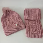شال و کلاه دخترانه خزدار مدل بافتنی کد 27 - تصویر 2