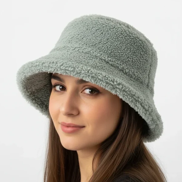 کلاه تک زنانه خزدار مدل باکتی کد 27 - تصویر 3