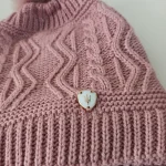 شال و کلاه دخترانه خزدار مدل بافتنی کد 27 - تصویر 4