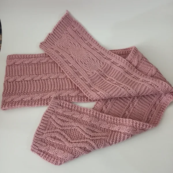 شال و کلاه دخترانه خزدار مدل بافتنی کد 27 - تصویر 6