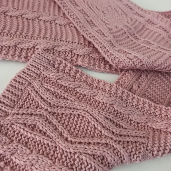 شال و کلاه دخترانه خزدار مدل بافتنی کد 27 - تصویر 7