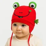 کلاه تک نوزادی تریکو گرم مدل عروسکی کد 31