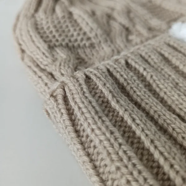 شال و کلاه دخترانه خزدار رینگی مدل لبوبو بافتنی کد 32 - تصویر 5