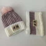 شال و کلاه دخترانه خزدار رینگی مدل بافتنی کد 33 - تصویر 2