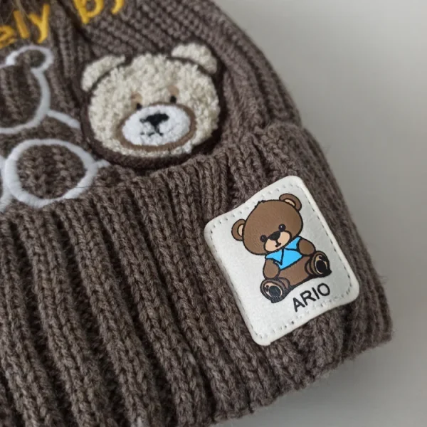 شال و کلاه پسرانه خزدار رینگی مدل بافتنی کد 33 - تصویر 4