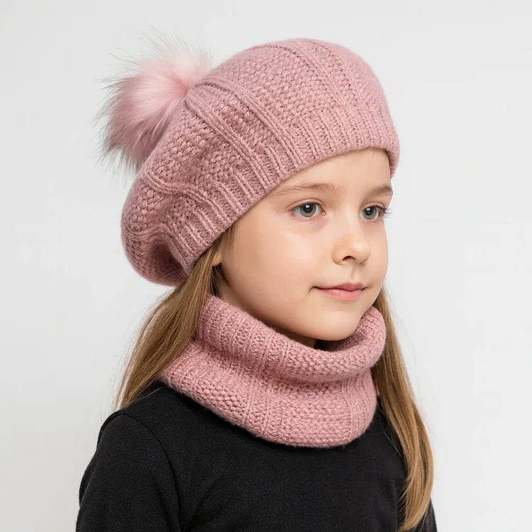 34-1 شال و کلاه زنانه رینگی مدل فرانسوی کد 34 - تصویر 1