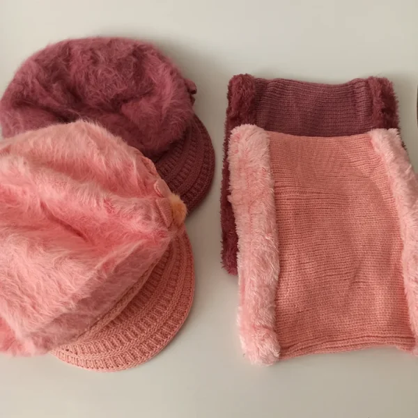 شال و کلاه زنانه وارداتی خزدار رینگی مدل نقابدار کد 35 - تصویر 12