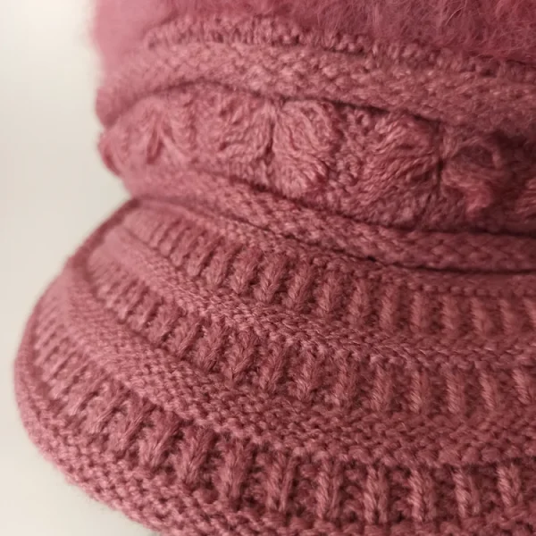 شال و کلاه زنانه وارداتی خزدار رینگی مدل نقابدار کد 35 - تصویر 6