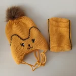 شال و کلاه پسرانه خزدار رینگی مدل بافتنی کد 36 - تصویر 2