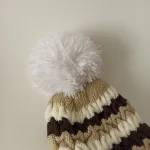 شال و کلاه پسرانه خزدار رینگی مدل بابانوئل بافتنی کد 37 - تصویر 9