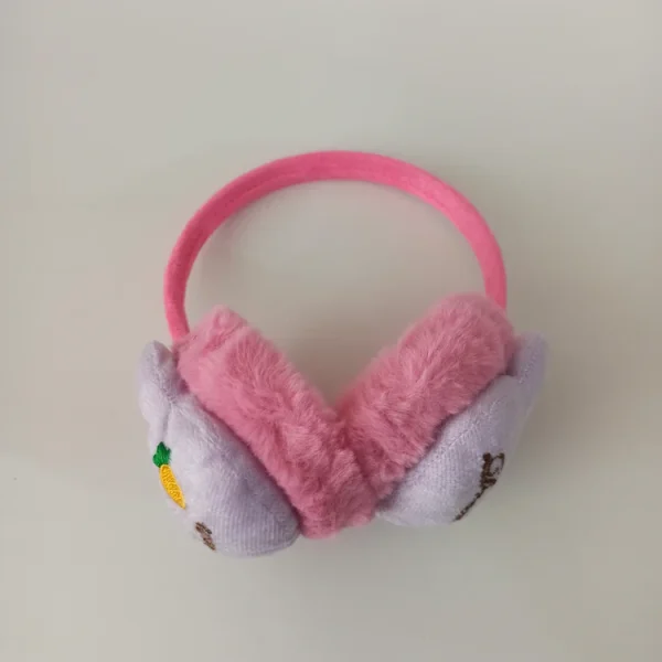 گوشگیر دخترانه خزدار مدل عروسکی کد 49 - تصویر 3