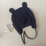 کلاه تک نوزادی تریکو مدل عروسکی 5 - تصویر 2