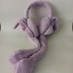 گوشگیر دخترانه پمپی وارداتی خزدار مدل لبو بو کد 51 - تصویر 7