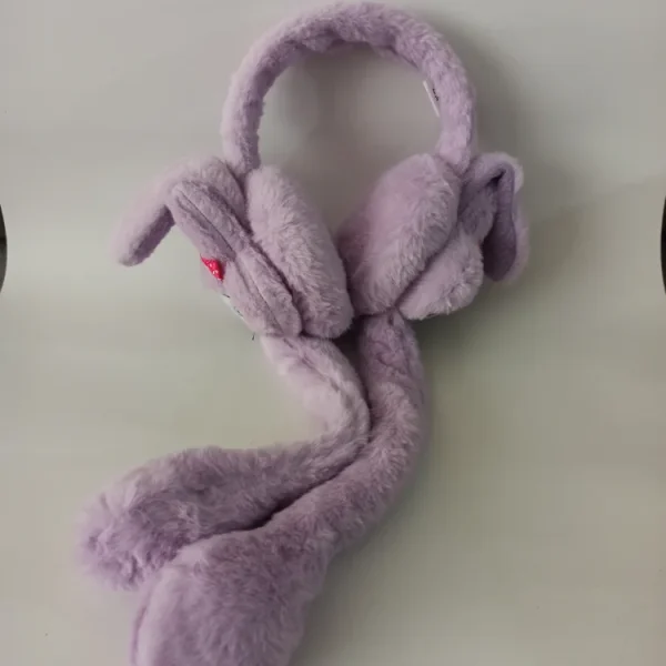 گوشگیر دخترانه پمپی وارداتی خزدار مدل لبو بو کد 51 - تصویر 7