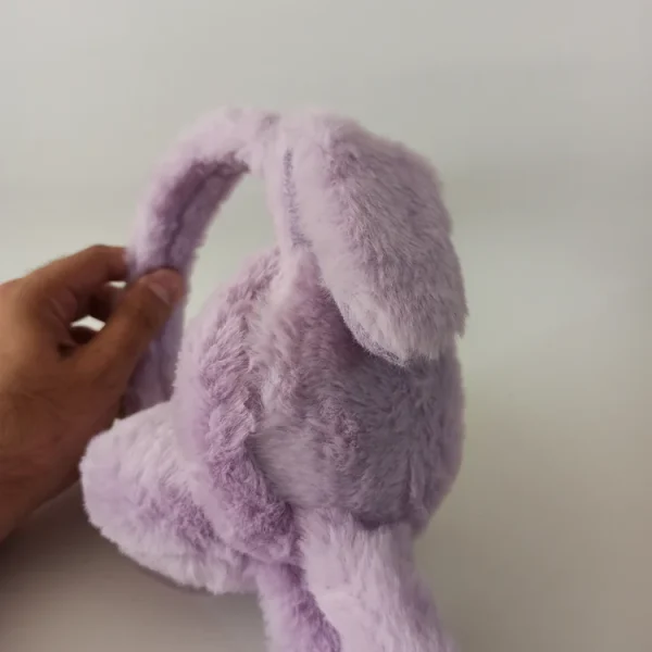 گوشگیر دخترانه پمپی خزدار وارداتی مدل ساده کد 52 - تصویر 3