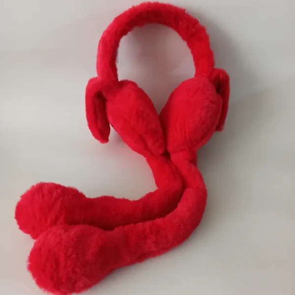 گوشگیر دخترانه پمپی خزدار وارداتی مدل ساده کد 52 - تصویر 8