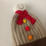 شال و کلاه پسرانه خزدار رینگی مدل بافتنی کد7 - تصویر 3