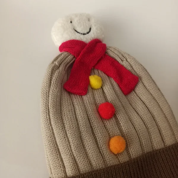 شال و کلاه پسرانه خزدار رینگی مدل بافتنی کد7 - تصویر 3