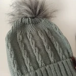 شال  و کلاه پسرانه خزدار رینگی مدل بافتنی کد 8 - تصویر 3