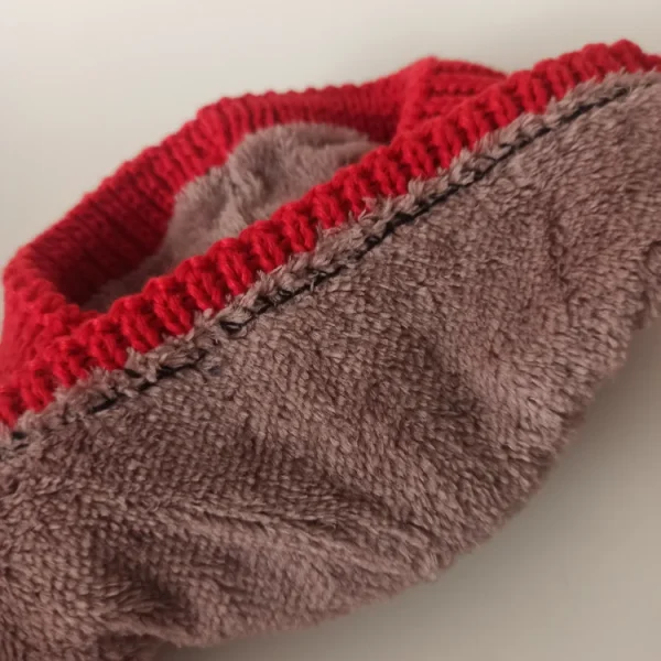 شال و کلاه پسرانه خزدار رینگی مدل بافتنی کد 9 - تصویر 7