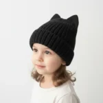 کلاه تک دخترانه پاپیونی مدل بافتنی کد 54